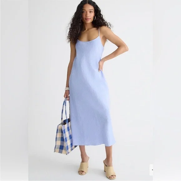 J. Crew | Dresses | J Crew Gwyneth Linen Slip Dress | Poshmark